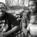 Black and White Photo Family