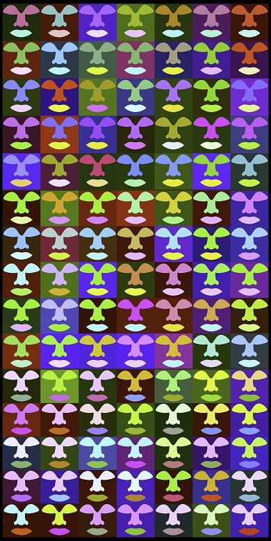 Colorful Art blanket pattern 7x11 by Mr. Bobby Fouther
